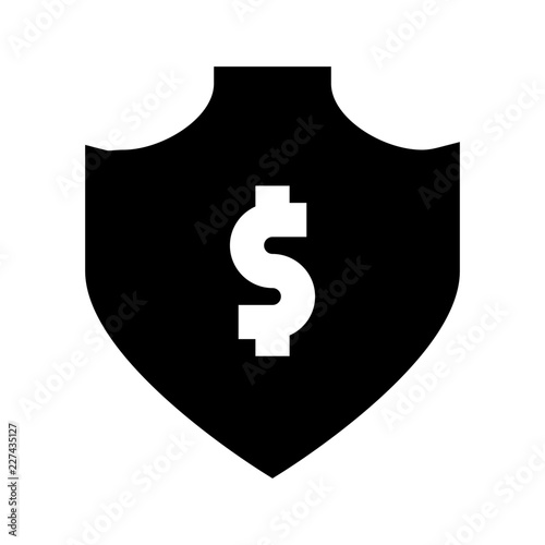 Shield Dollar Security Protect Protection Secure vector icon