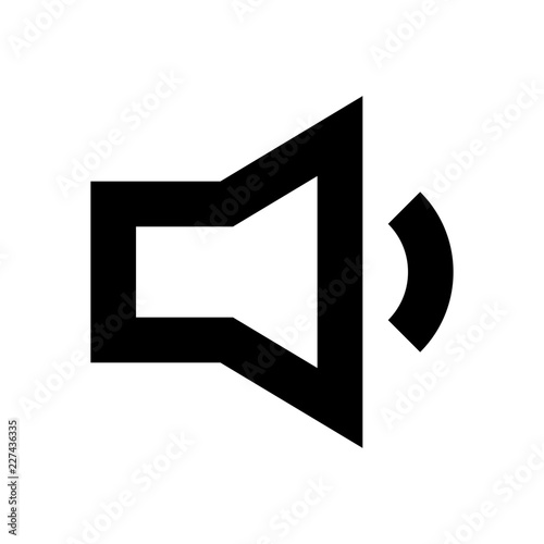 Speaker Audio Silent Music Gui Web vector icon