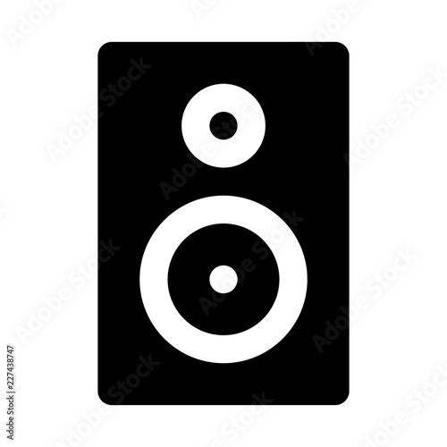 Speaker Music Technology Devices Equipment Automation Big Data vector icon