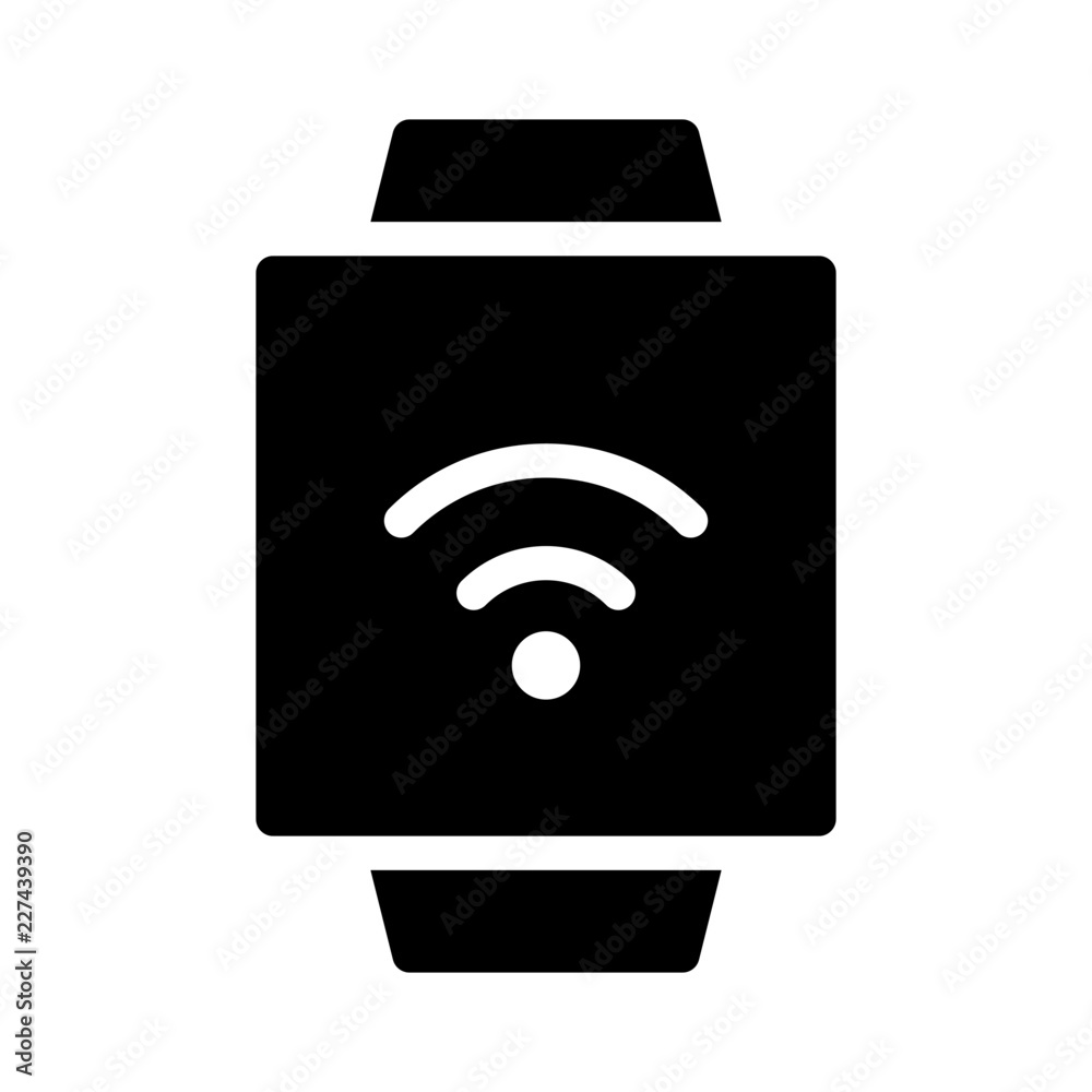 Smartwatch Wifi Electronics Devices Technology Products vector icon Smartwatch Wifi Electronics Devices Technology Products vector icon