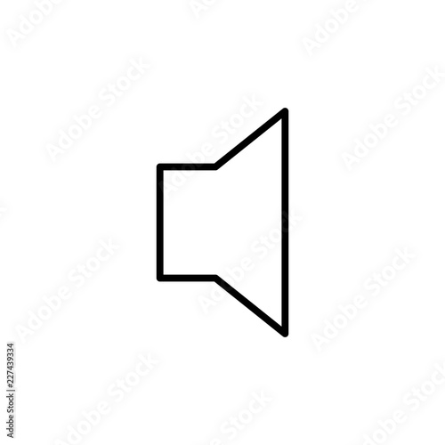 Speaker Mute Videoplayer Interface Software Web Media vector icon