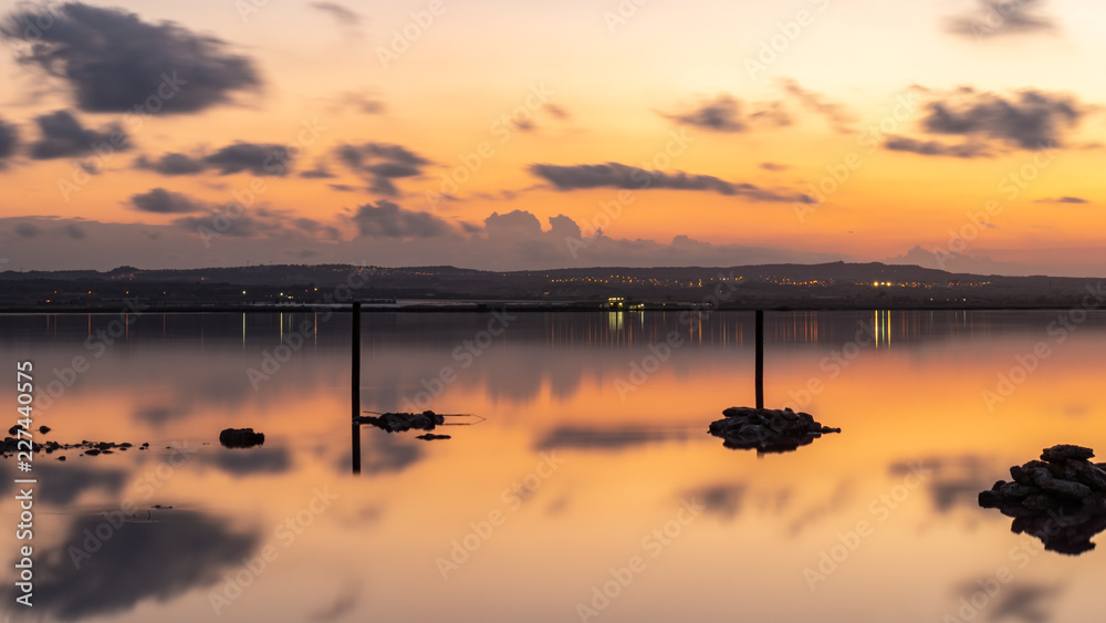 Fototapeta premium Laguna Rosa at sunset