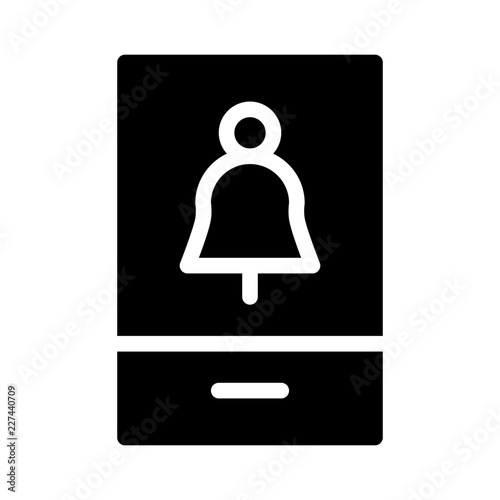 Smartphone Alarm Bell Signal Alert vector icon