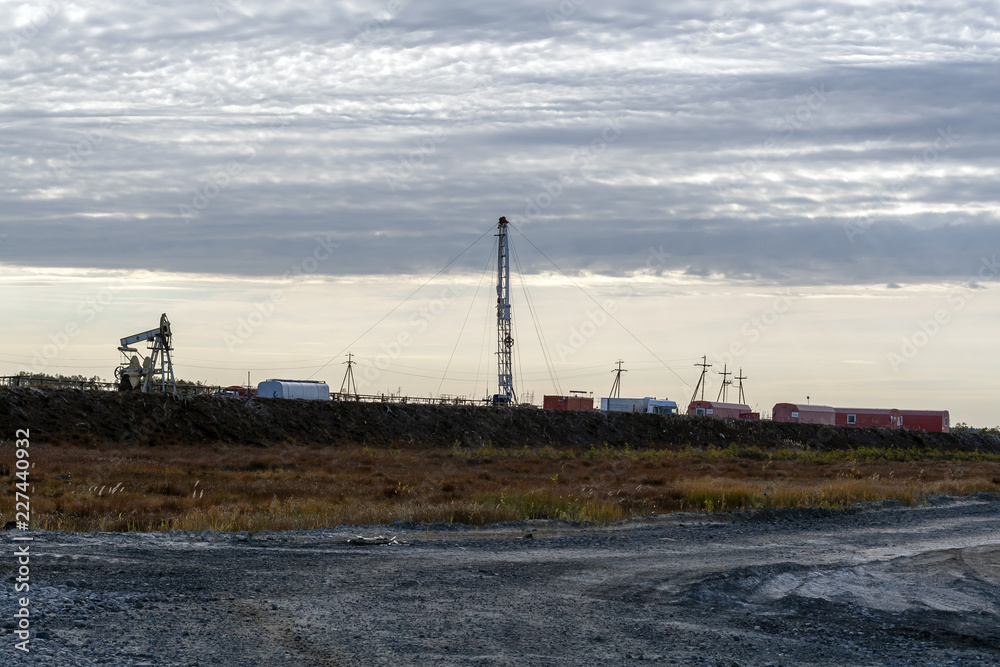 Oil field in Siberia.