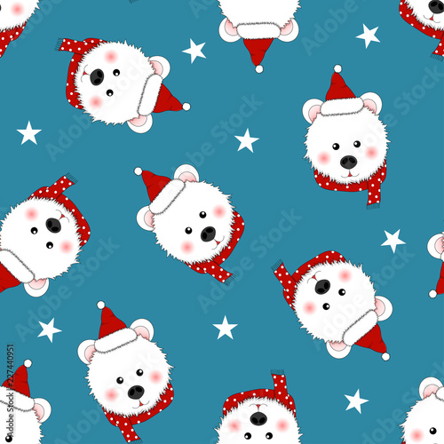 White Bear Santa Claus with...