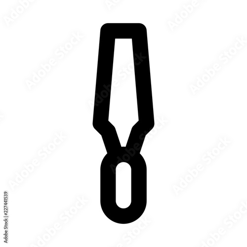 Sculpting Chisel Tool Work Modelling vector icon