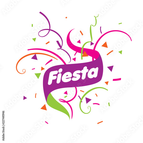 Abstract logo for the Fiesta. Vector illustration.