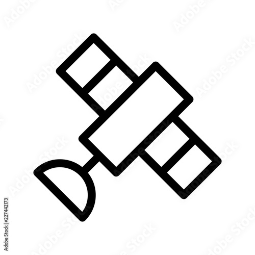 Satellite Broadcast News Television Newscast vector icon