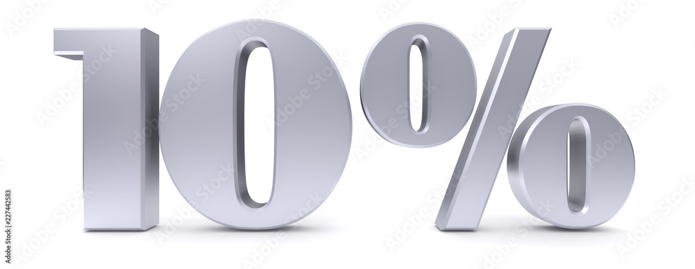 10 % percent sign 3d silver discount sale sign interest rate symbol savings price reduction tag label isolated 10 % percent sign 3d silver discount sale sign interest rate symbol savings price reduction tag label isolated