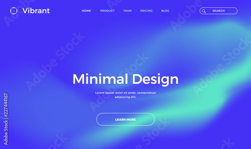 Vibrant gradient backgrounds