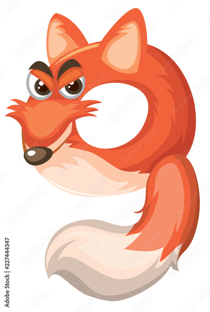 Cartoon fox number nine
