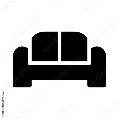 Sofa Couch Living Room Real Estate Building Holdings vector icon
