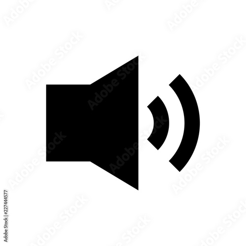 Speaker Audio Loud Music Gui Web vector icon