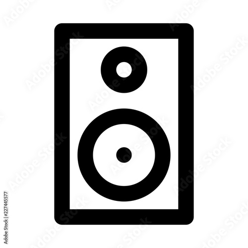 Speaker Music Technology Devices Equipment Automation Big Data vector icon