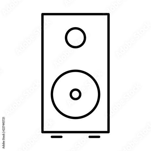 Speaker Computer Hardware Digital Device Electronics vector icon