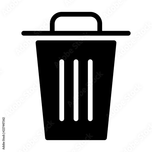 Trash Erase Computer Interface User Program vector icon