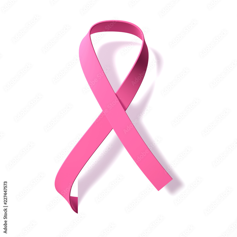Ruban rose - recherche contre le cancer du sein Stock Illustration | Adobe  Stock