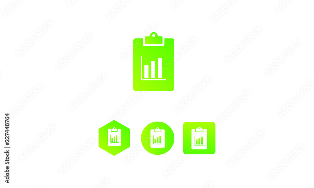 clipboard chart icon. task icon concept. gradient style vector icon clipboard chart icon. task icon concept. gradient style vector icon