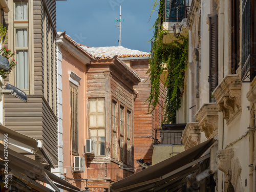 Fototapeta Naklejka Na Ścianę i Meble -  Details of the streets of Rethymno, Crete island, Greece