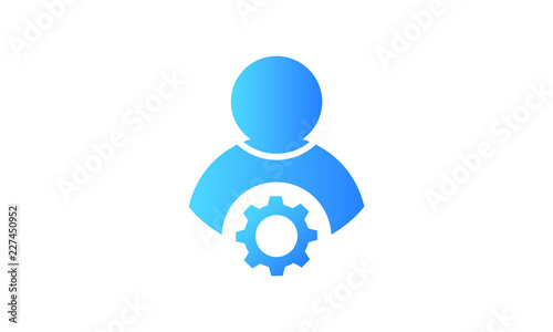 user setting gradient style vector icon 