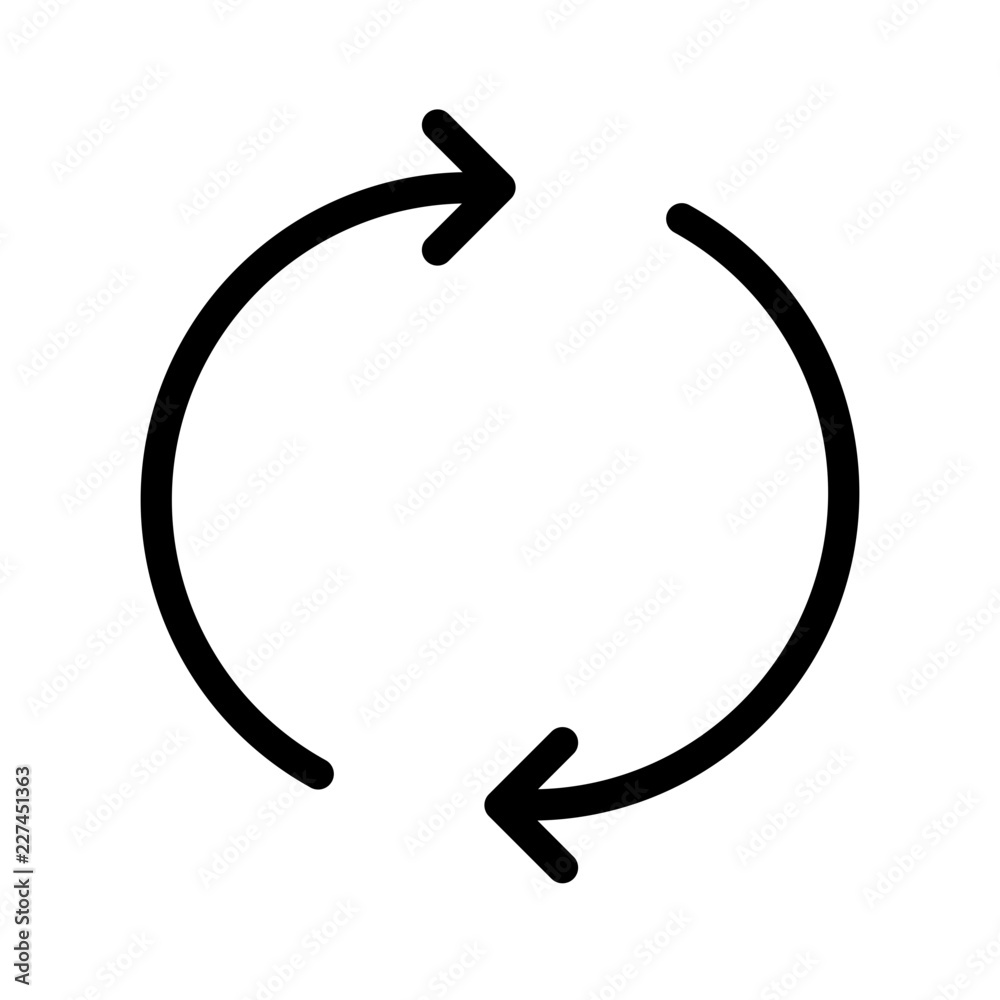 Sync Interface UI UX Software App vector icon Sync Interface UI UX Software App vector icon
