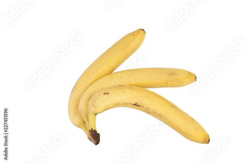 large image of bananas isolated on white background