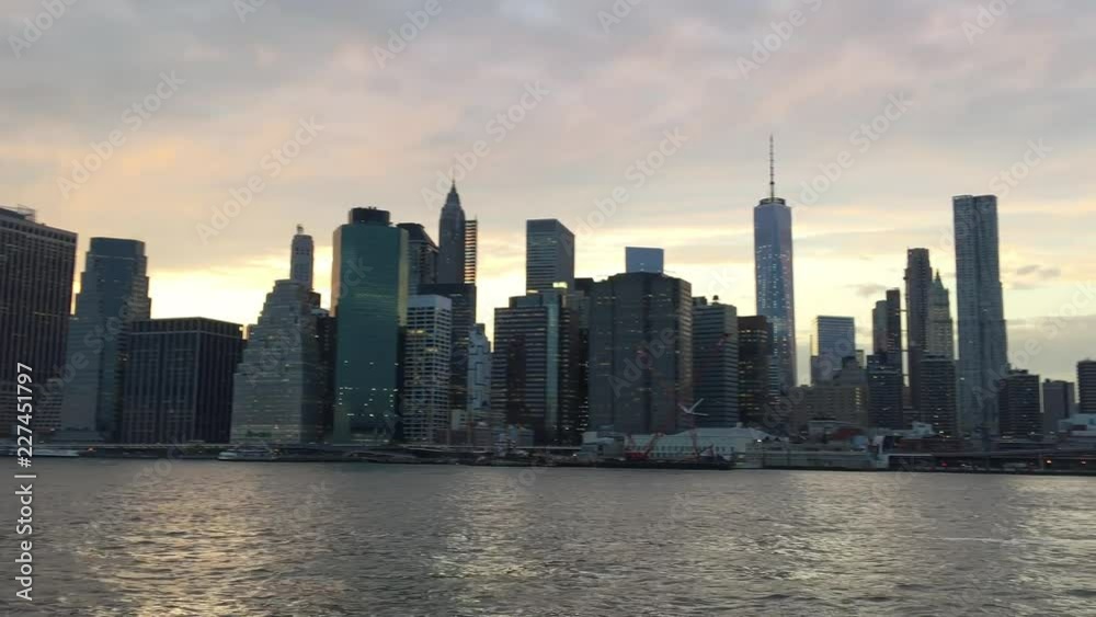 New York City Downtown at sunset New York City Downtown at sunset
