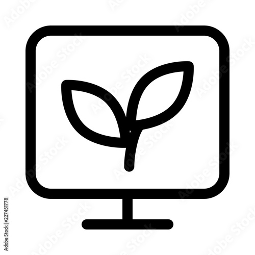 Television Environmental Protection Reserve Energy vector icon
