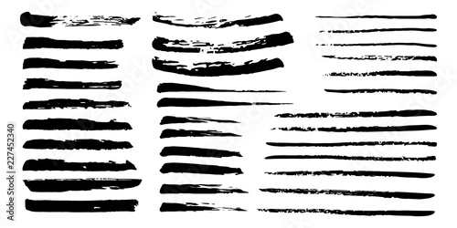 Hand painted brush strokes, dividers and ornaments