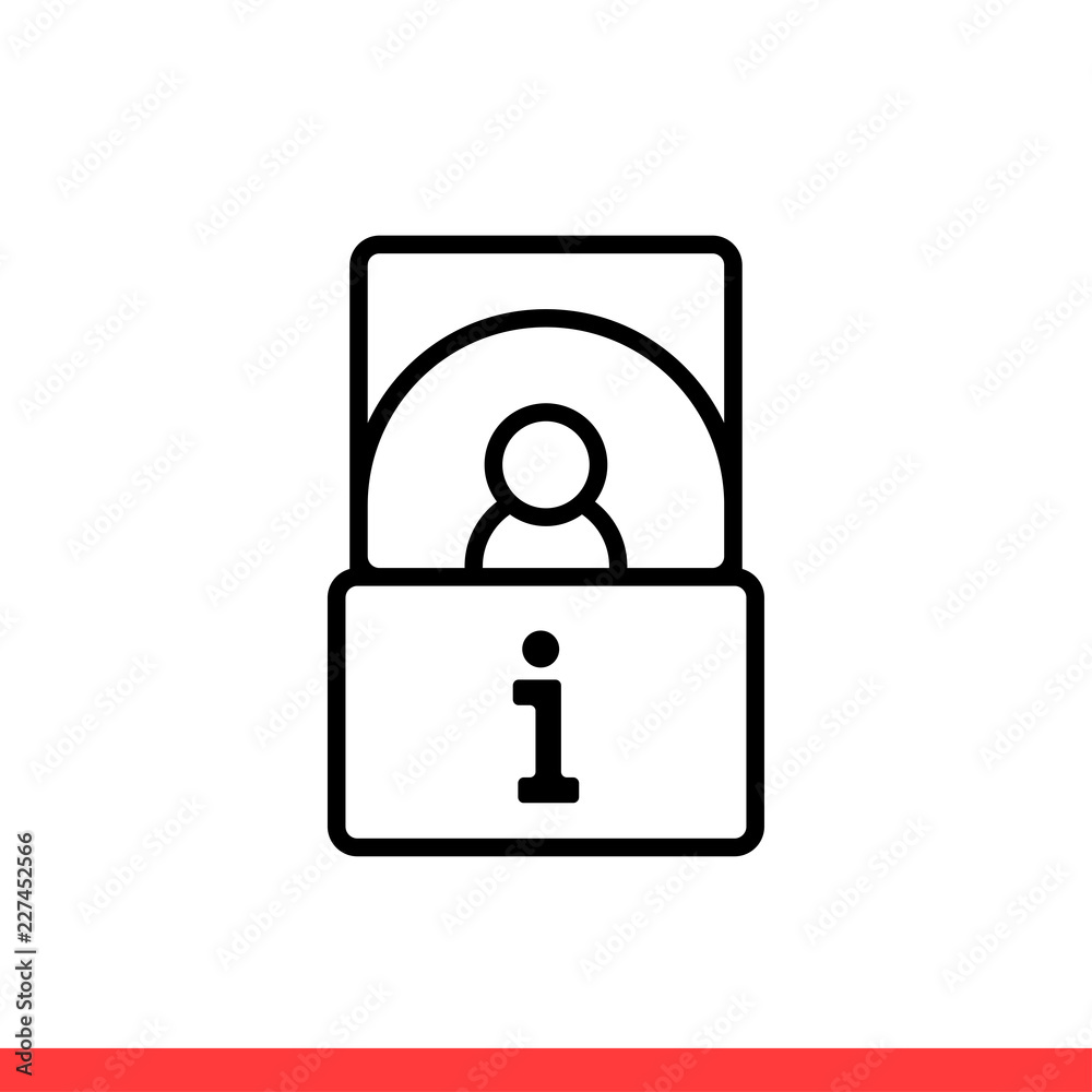 Information desk vector icon Information desk vector icon