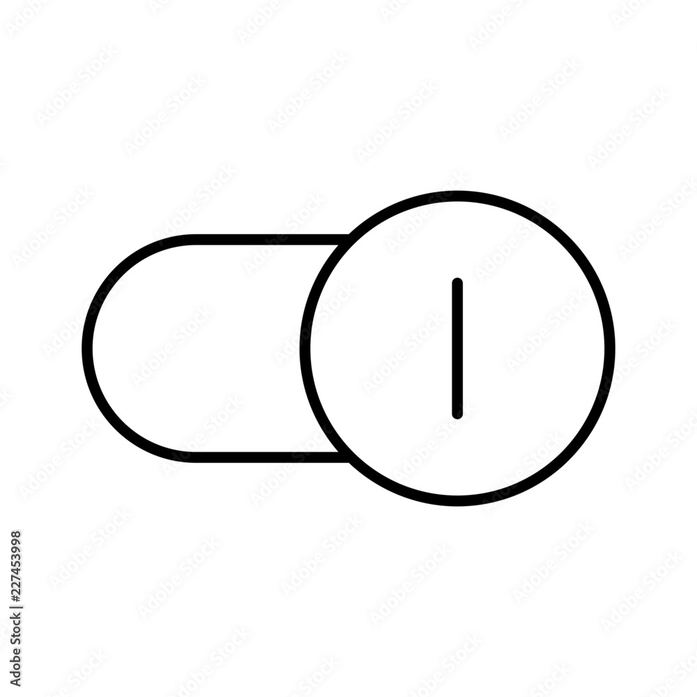 Toggle ON Application Web Interface Software vector icon Toggle ON Application Web Interface Software vector icon