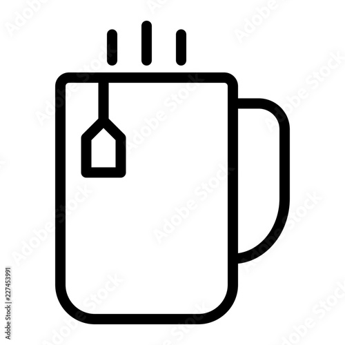 Tea Cup Bar Restaurant Drink Club vector icon