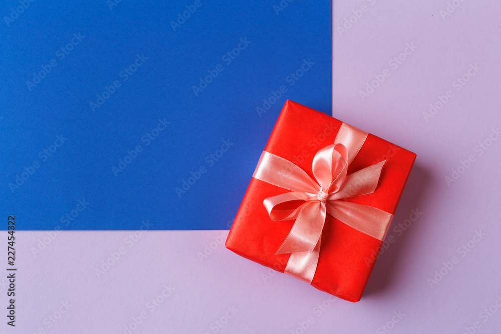 gift box on color background gift box on color background