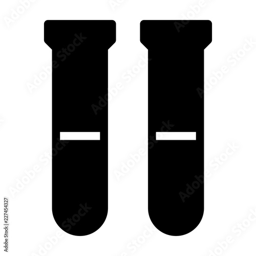Test Tubes Medical Doctor Hospital Clinic Ambulance vector icon