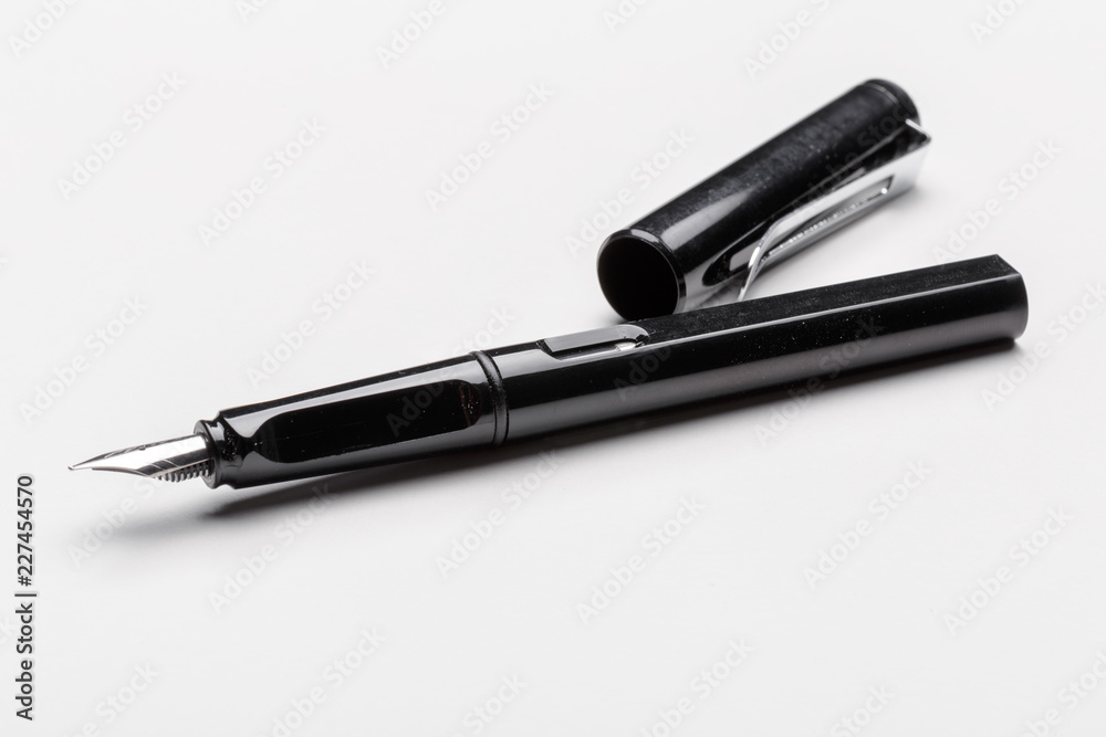 Fountain pen isolated on white background Fountain pen isolated on white background