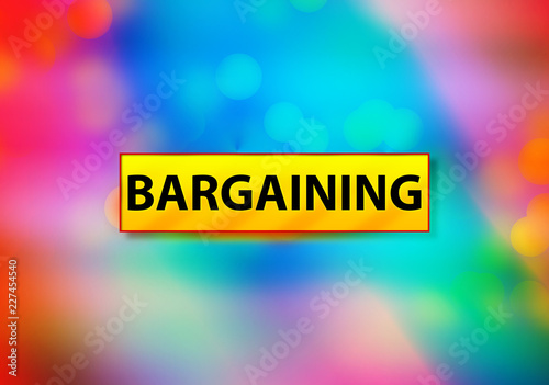 Bargaining Abstract Colorful Background Bokeh Design Illustration