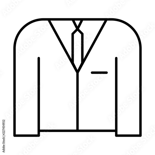 Suit Tie Clothes Fashion Wear Laundry Clothing vector icon