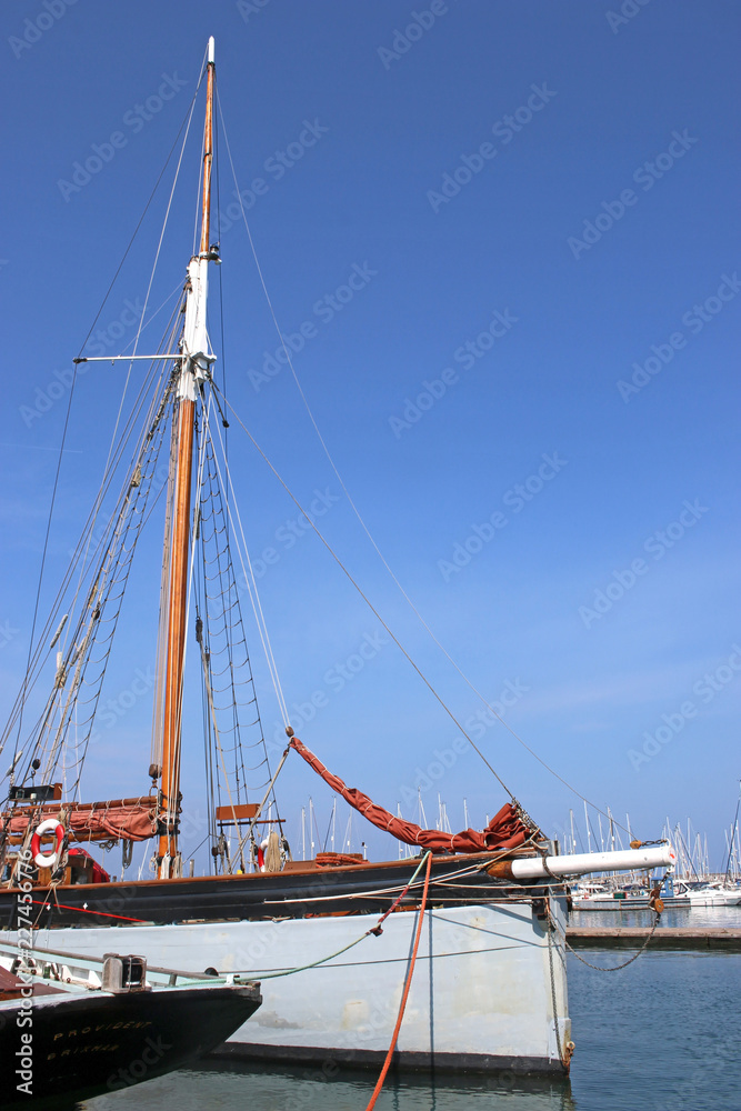 Yachts in Brixham harbour