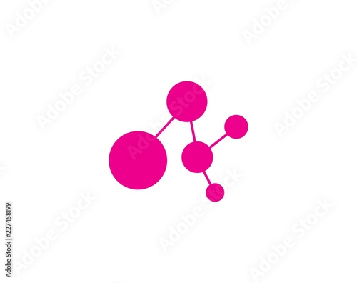 molecule logo icon vector design