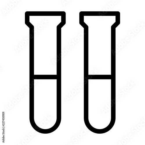 Test Tubes Medical Doctor Hospital Clinic Ambulance vector icon