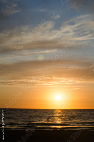 sunset over the sea © Pavel
