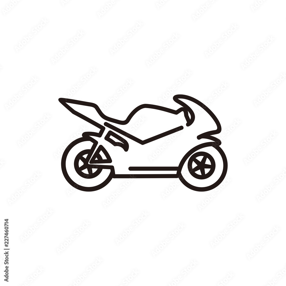 Obraz premium Motorcycle icon symbol