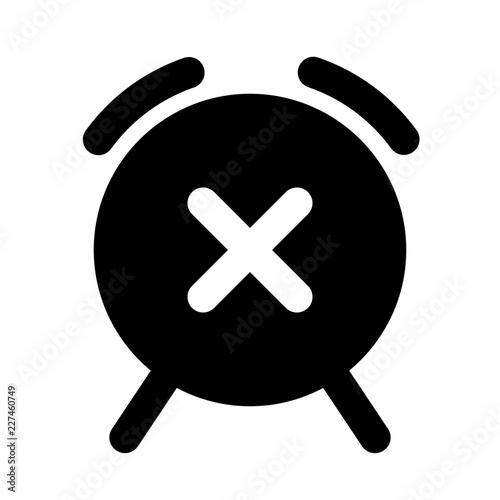 Time UP Alarm Bell Signal Alert vector icon