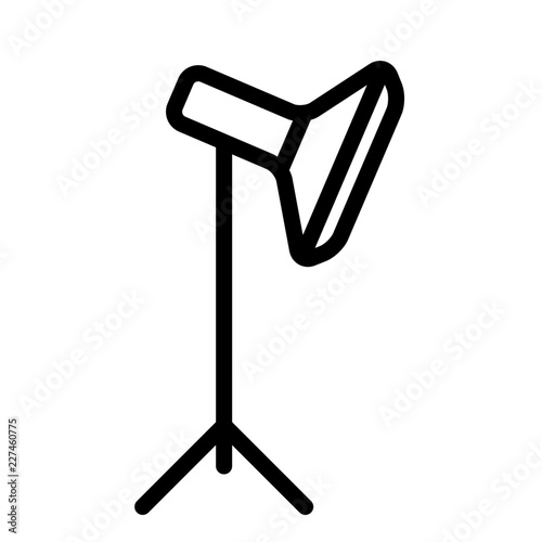 Studio Lamp Photographer Photo Studio Photography vector icon