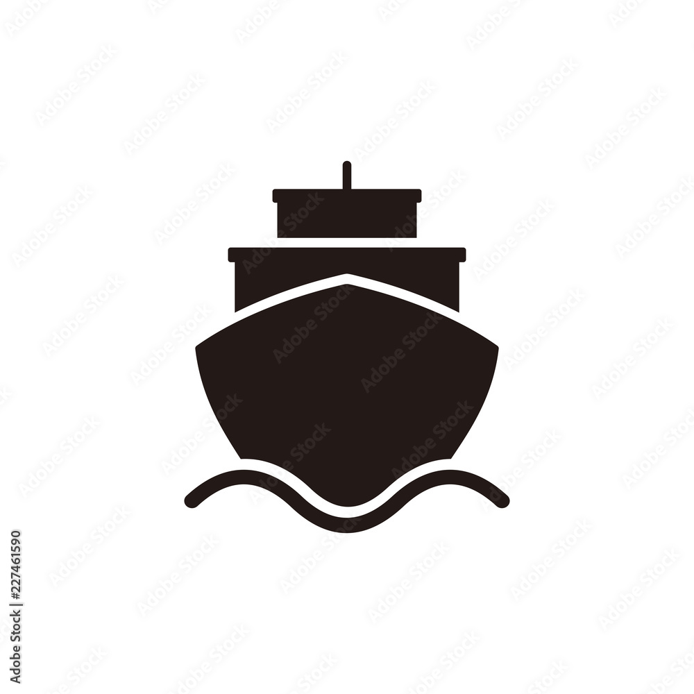 Obraz premium Ship icon vector