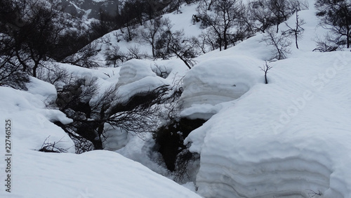 Iceland. Snowy landscape