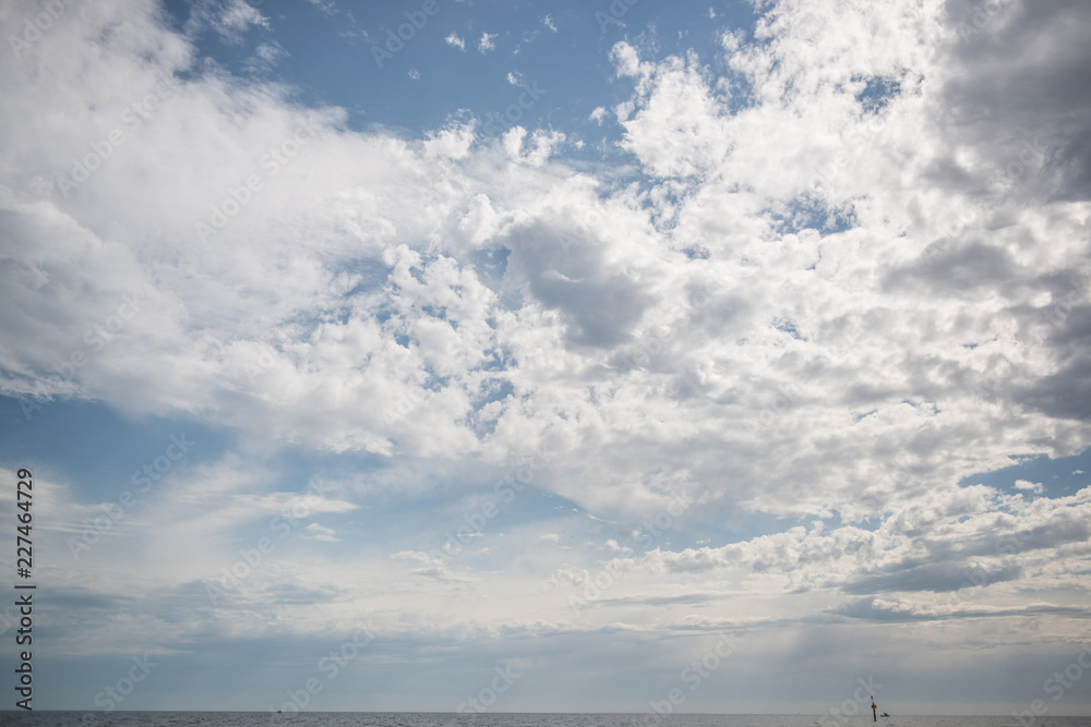 Blue sky with clouds