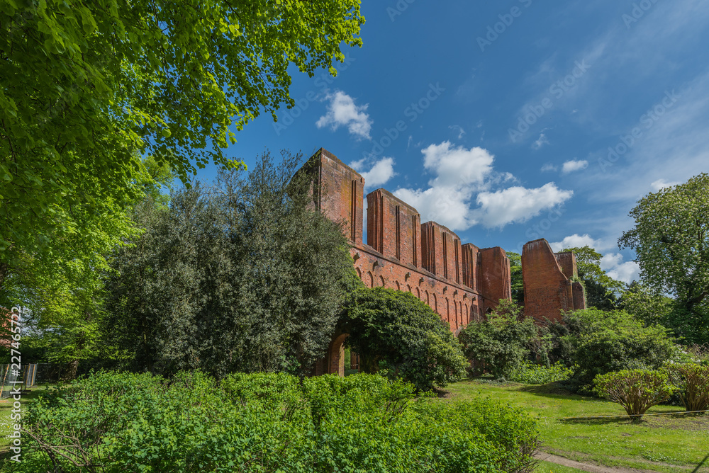 View of the castle in the monastery Hude, Oldenburg, Germany.