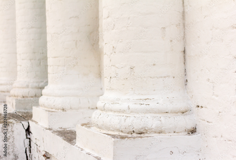Fototapeta premium colonnade of the old Russian Orthodox Church
