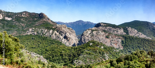 view of mountains in Sardinia